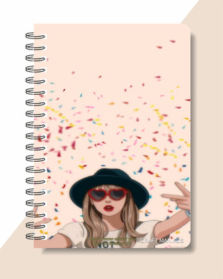 craft maniacs TAYLOR SWIFT 2024 COLLECTION A5 Notebook RULED 160 Pages(Multicolor)