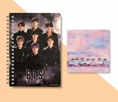 craft maniacs DIARY & PUZZLE A5 Notebook RULED 160 Pages(DANCE STUDIO)