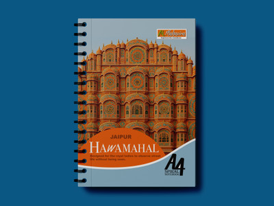 MAHAVIRA TRADERS MAHAVIRA A4 Notebook UNRULED 500 Pages(Multicolor)
