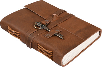 IR Handicrafts Handmade A5 Journal Unruled 100 Pages(Brown)