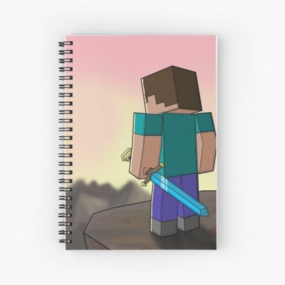 craft maniacs MINECRAFT NOTEBOOK COLLECTION A5 Diary RULED 160 Pages(Black)