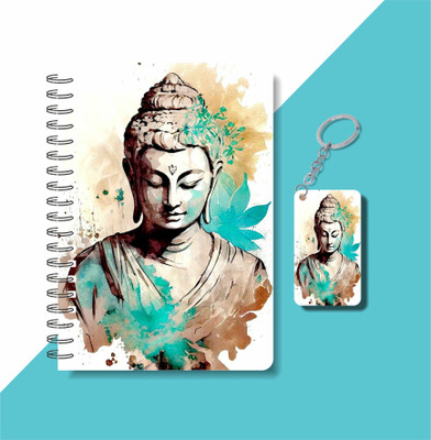 craft maniacs 2023 GOD DIARY + KEYCHAIN A5 Notebook RULED 160 Pages(Multicolor, White)