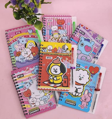 AMANVANI 6 piece A6 Diary ruled 30 Pages(Multicolor, Pack of 6)
