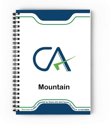 epheriwala CA Mountain / Notebook for Chartered Accountant A5 Diary Unruled 140 Pages(Red)