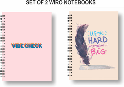 Papco Notebooks A5 Diary Ruled 144 Pages(Multicolor, Pack of 2)