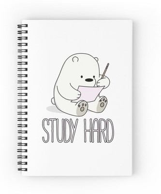 craft maniacs BARE BEARS 2023 COLLECTION A5 Notebook RULED 160 Pages(Multicolor)