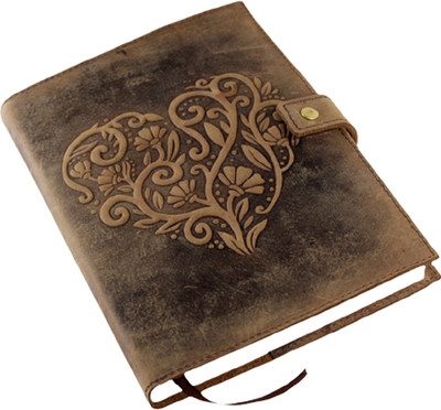 Camlon Exports Handmade Embossed Leather Journal A5 Telephone Diaries Ruling 240 Pages(Brown)