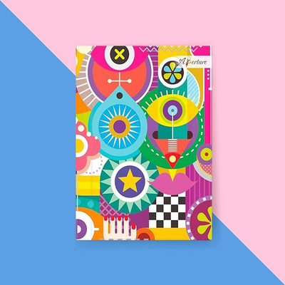 Aperture Collection Undated A5 Notebook Diary – 160 Pages, 80 GSM A5 Diary Life Themed Cover 160 Pages(Light Purple)