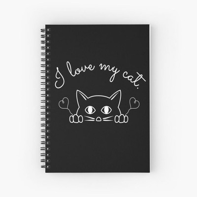 craft maniacs KITTY COLLECTION A5 Notebook RULED 160 Pages(Black)
