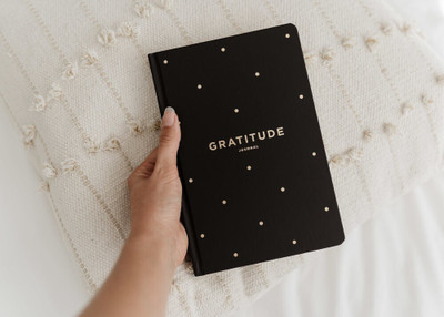CREATIVE CONVERT Gratitude A5 Planner Single Line 192 Pages(Black)