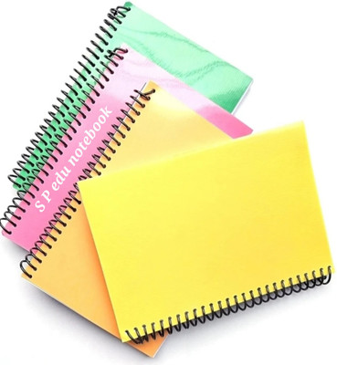 S P EDU NOTEBOOK Spiral notebook copy A4 Unruled white 200 Pages / 100 sheets each A4 Notebook Unruled 200 Pages(White, Pack of 6)