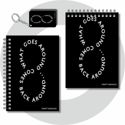 craft maniacs 2025 NOTEBOOKS A6 Diary UNRULED 100 Pages(Red, Pack of 2)