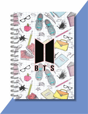 craft maniacs BTS DIARY A5 Diary RULED 160 Pages(Multicolor)