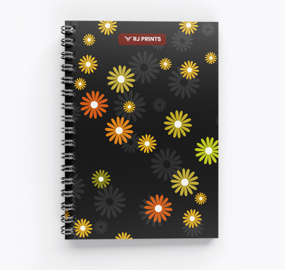 RJPrint Nature Art A5 Notebook Unruled 200 Pages(Multicolor)