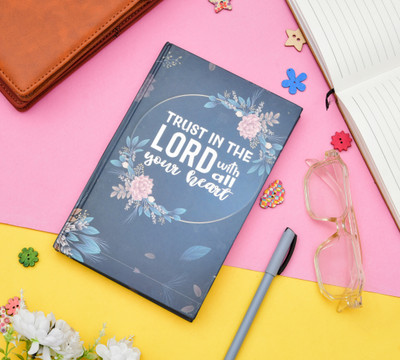 SPM Trust in the Lord with all your heart A5 Diary Ruled 228 Pages(Blue)
