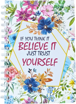 CRAFTOPIX Wiro bound Planner Diary A5 Notebook Ruled 192 Pages(White)