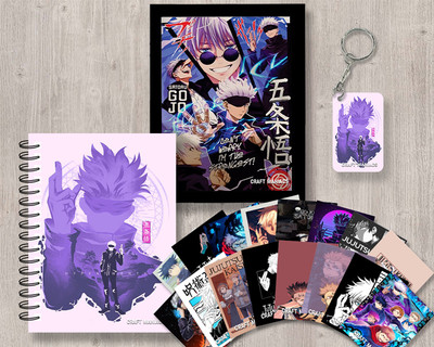 craft maniacs JUJUTSU KAISEN GIFTING SET A5 Diary RULED 120 Pages(White)