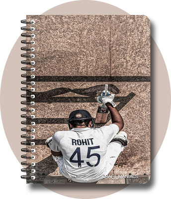 craft maniacs CRICKET 2024 NOTEBOOK COLLECTION A5 Diary RULED 160 Pages(White)