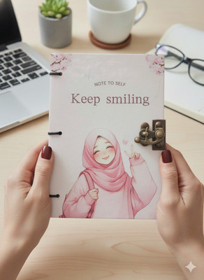 AMAN HANDICRAFT Handmade Dairy A5 Diary Unruled 200 Pages(Pink)