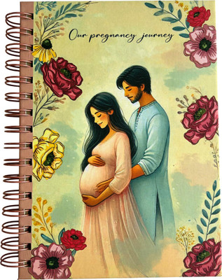 Bop Canvases Pregnancy Diary A5 Diary Printed 180 Pages(Blossm)