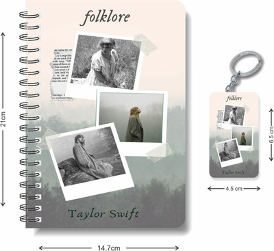 craft maniacs A5 NOTEBOOK + KEYCHAIN COLLECTION A5 Notebook RULED 160 Pages(Black, White)