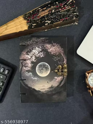 ALBILA HANDICRAFTS na A5 Diary Unruled 200 Pages(Black)