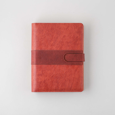 SMKT Planners 2025 |Leather Designer 6 RING PLANNER | A5 SIZE REFILLABLE A5 Note Book RULE 365 Pages(Tan)