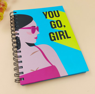 Paper Bear Fancy A4 Diary ruled 80 Pages(Light Blue)