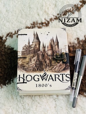 NIZAM HANDICRAFT Harry Potter Hogwarts Print special binding A5 Diary Un-Ruled A5 Diary 200 200 Pages(Multicolur)