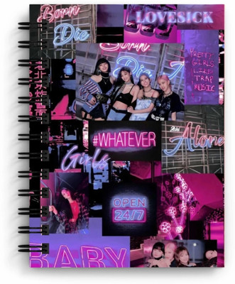 craft maniacs BLACKPINK 2023 NOTEBOOK COLLECTION A5 Notebook RULED 160 Pages(Multicolor)