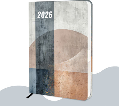 alDivo Hardbound New Year 2026 Planner Diary with Dates I Diary 2026 For Office I A5 Diary Ruled 344 Pages(Multicolor)