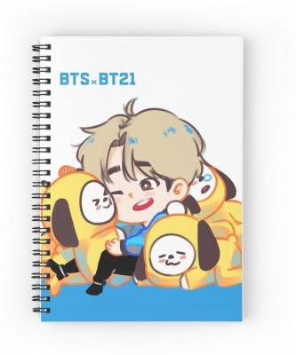 craft maniacs 2023 BTS KPOP DIARIES A5 Notebook RULED 160 Pages(Multicolor)