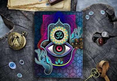 MAKENSTYLECOLLECTION Designer Handcrafted rexgin journal with 200pages 5*7 inches A5 size,A50 A5 Journal UNRULED 200 Pages(MULTICOLOR50)