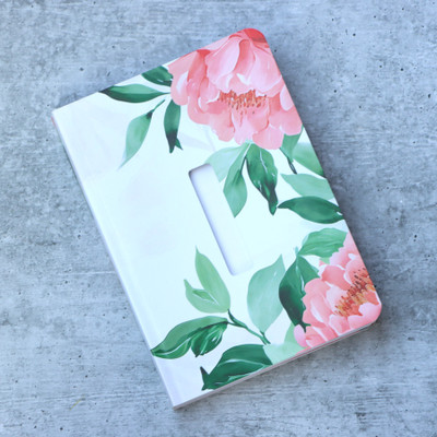 Mimikry Alphabet Initial A Premium Notebook Diary, 80 GSM, Floral Design A5 Notebook Ruled 192 Pages(I)