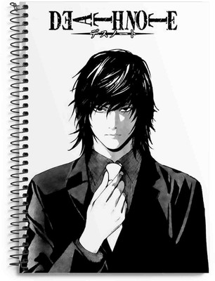 craft maniacs DEATH COLLECTION A5 Notebook RULED 160 Pages(DEATH NOTE KIRA)
