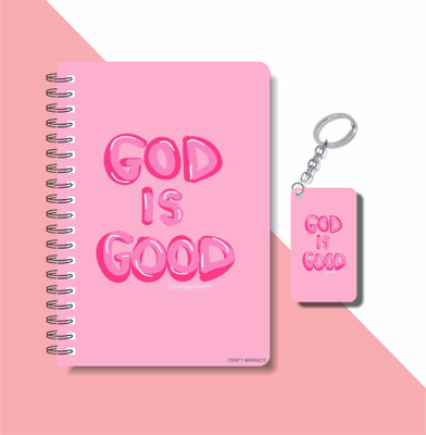 craft maniacs POSTERS 2023 DIARY & KEYCHAIN A5 Notebook RULED 120 Pages(Multicolor)