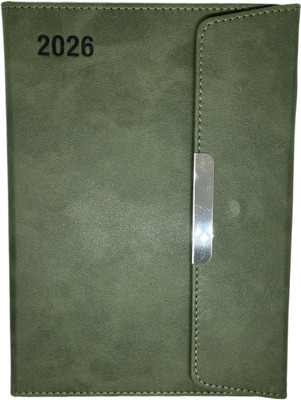 Scribble Executive Diary A5 Diary Single Ruled , Month Cut 320 Pages(Green)