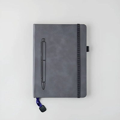 ORANJBOX A5 Notebook A5 Notebook Single Rule 192 Pages(Grey)