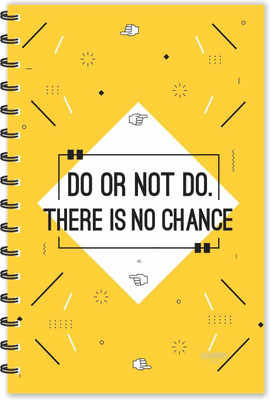 ESCAPER Do or Not Do Motivational Quotes Diary (Ruled-A5), Quotes on Diary , Notebook A5 Diary Ruled 160 Pages(Multicolor)