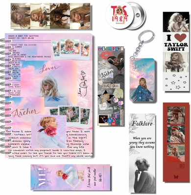 craft maniacs 2023 TAYLOR 3 FREEBIE COLLECTION A5 Diary RULED 160 Pages(TAYLOR SWIFT 3 FREEBIE COLLECTION, Pack of 3)