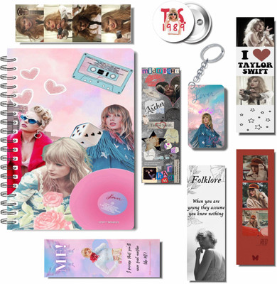 craft maniacs 2023 TAYLOR 3 FREEBIE COLLECTION A5 Diary RULED 160 Pages(TAYLOR SWIFT 3 FREEBIE COLLECTION, Pack of 3)