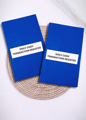 GAURAV ENTERPRISES Cash transaction register 10 colum Regular Notebook Ruled 200 Pages(Blue, Pack of 2)