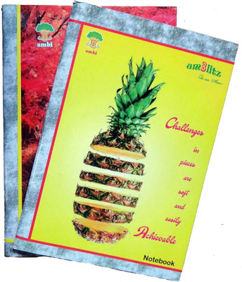 amblitz Spiral Notebook A4 Diary Ruled 184 Pages(Multicolor)