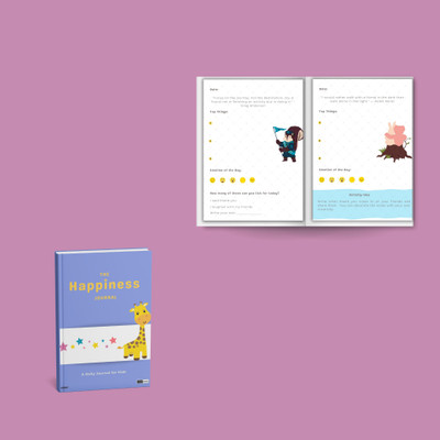 ekdali My Happiness Journal A5 Journal Ruled 120 Pages(Multicolor)