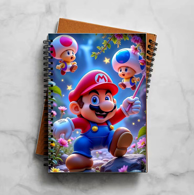 BPDESIGNSOLUTION Handcrafted, Selfmade A4 Notebook Single Rule 200 Pages(Multicolor)