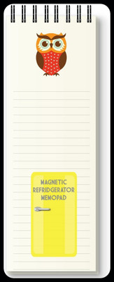 Nourish Magnetic Memo Pad_DRY Regular Memo Pad RULED 50 Pages(OWL OFF WHITE)