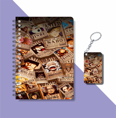 craft maniacs 2024 ONE PIECE NOTEBOOK A5 Diary RULED 160 Pages(Multicolor)