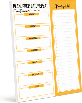 Inkdotpot Meal Planner Regular Planner Unruled 54 Pages(Yellow)