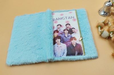 Paper Bear BTS A4 Diary ruled 70 Pages(Light Blue, Pack of 2)