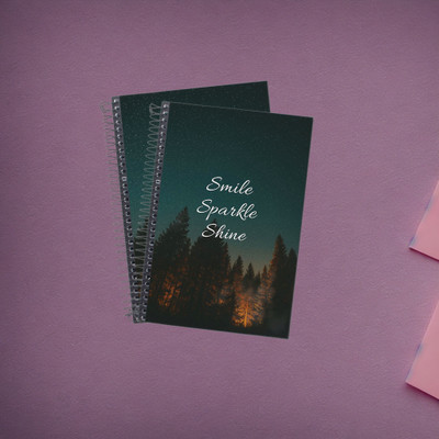 KG Motivational Spiral Notebook A5 Diary Unruled 144 Pages(Green)